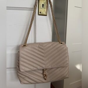 Rebecca Minkoff Cream Quilted Shoulder Bag